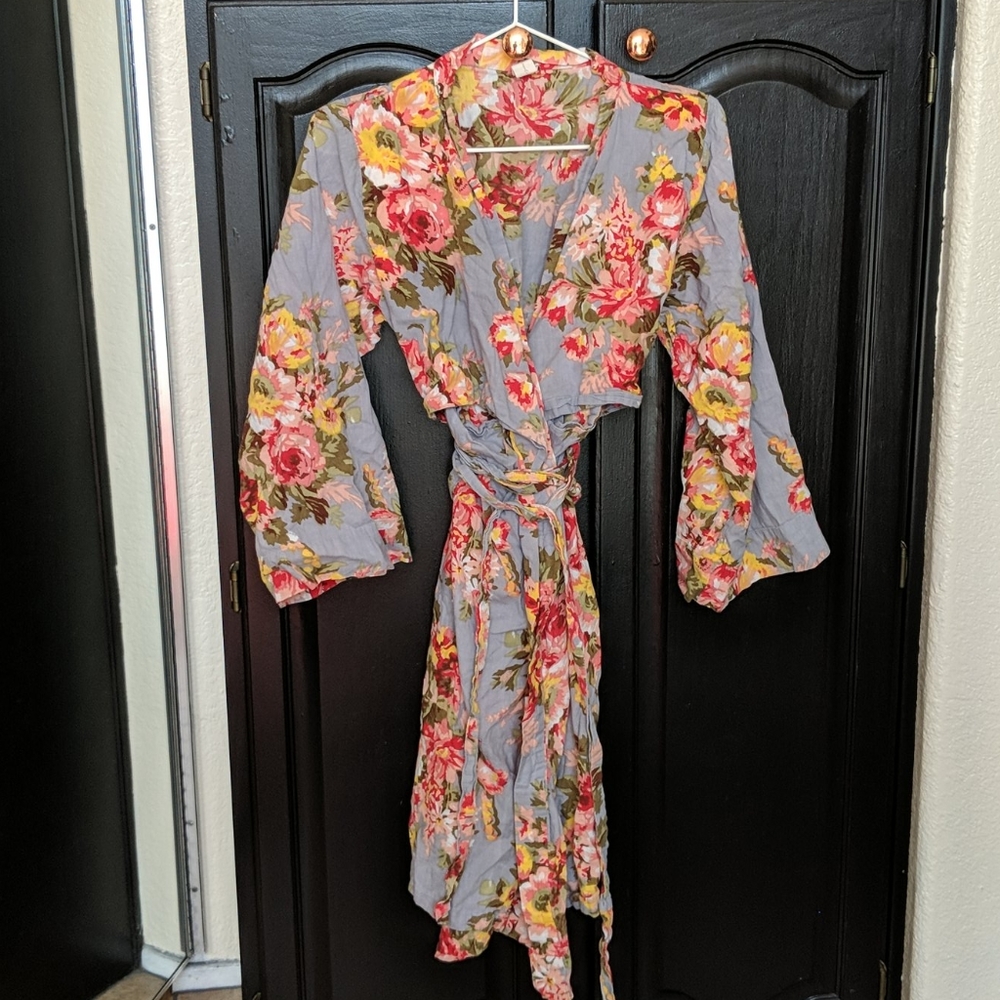 100% cotton handmade robe for breastfeeding